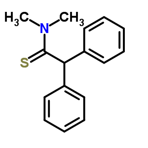 N,N-二甲基-2,2-二苯基硫代乙酰胺结构式_54191-80-9结构式