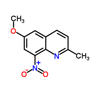 6-甲氧基-2-甲基-8-硝基-喹啉结构式_54232-06-3结构式