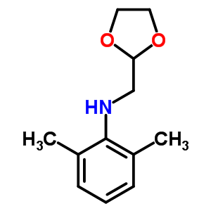 N-(2,6-二甲基苯基)-1,3-二氧戊环-2-甲胺结构式_54237-83-1结构式