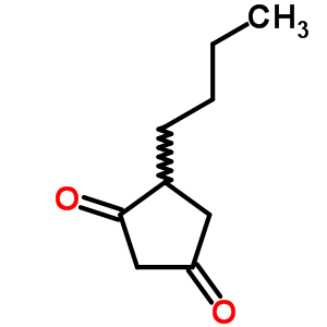 4-丁基-1,3-环戊烷二酮结构式_54244-72-3结构式