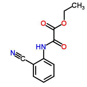 (2-氰基苯基)氨基甲酰甲酸乙酯结构式_54249-43-3结构式