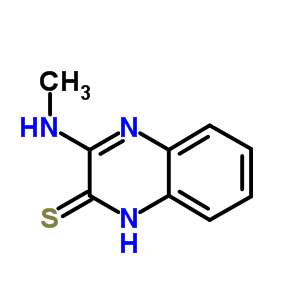 (9ci)-3-(甲基氨基)-2(1H)-喹噁啉硫酮结构式_54253-31-5结构式