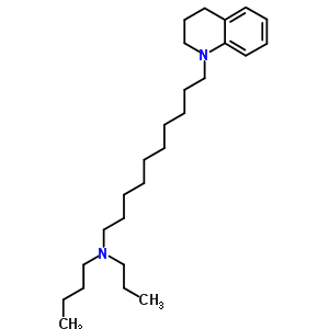 N-丁基-10-(3,4-二氢-2H-喹啉-1-基)-n-丙基-癸烷-1-胺结构式_5429-92-5结构式