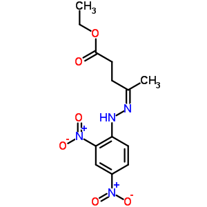 4-[2-(2,4-二硝基苯基)肼基]-戊酸乙酯结构式_5430-86-4结构式