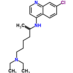 N-(7-氯喹啉-4-基)-N,N-二乙基-己烷-1,5-二胺结构式_5430-89-7结构式