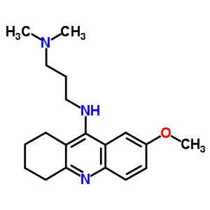 N(1)-(7-甲氧基-1,2,3,4-四氢-9-吖啶)-N(3),N(3)-二甲基-1,3-丙二胺结构式_5431-59-4结构式
