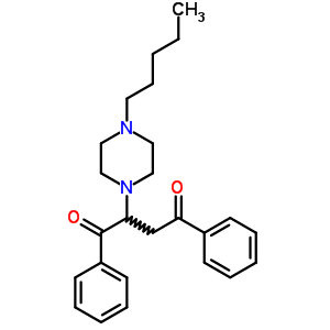 2-(4-戊基哌嗪-1-基)-1,4-二苯基-丁烷-1,4-二酮结构式_5431-77-6结构式
