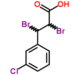 a,b-二溴-3-氯-苯丙酸结构式_5431-97-0结构式