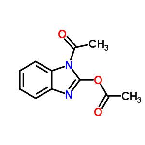 1-[2-(乙酰基氧基)-1H-苯并咪唑-1-基]-乙酮结构式_5432-72-4结构式
