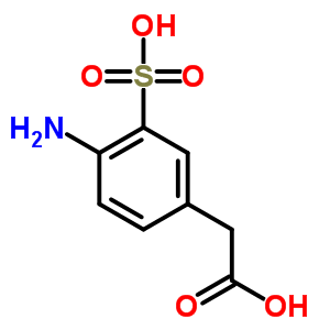 4-氨基-3-硫-苯乙酸结构式_5433-75-0结构式