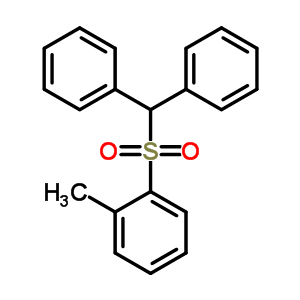 1-[(二苯基甲基)磺酰基]-2-甲基-苯结构式_5433-77-2结构式