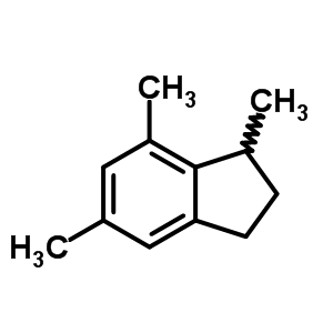 2,3-二氢-1,5,7-三甲基-1H-茚结构式_54340-88-4结构式