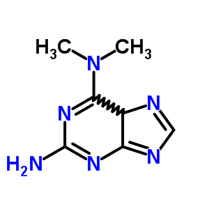N,N-二甲基-5H-嘌呤-2,6-二胺结构式_5437-49-0结构式