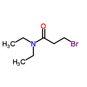 3-溴-N,N-二乙基-丙酰胺结构式_5437-82-1结构式