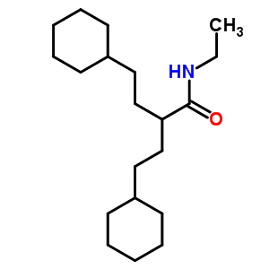 4-环己基-2-(2-环己基乙基)-N-乙基-丁酰胺结构式_5437-89-8结构式