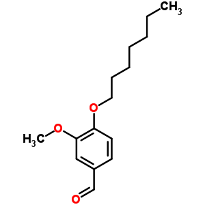4-庚氧基-3-甲氧基-苯甲醛结构式_5438-59-5结构式