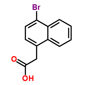 4-溴-1-萘乙酸结构式_5438-74-4结构式
