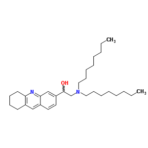 2-(二辛基氨基)-1-(5,6,7,8-四氢吖啶-3-基)乙醇结构式_5438-96-0结构式