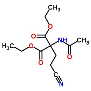 2-乙酰氨基-2-(2-氰基乙基)丙二酸二乙酯结构式_5440-42-6结构式