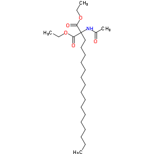 2-乙酰氨基-2-十六基-丙二酸二乙酯结构式_5440-61-9结构式