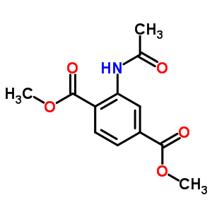 2-乙酰氨基苯-1,4-二羧酸二甲酯结构式_5441-05-4结构式