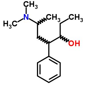 b-[2-(二甲基氨基)丙基]-a-乙基-苯乙醇结构式_5441-25-8结构式