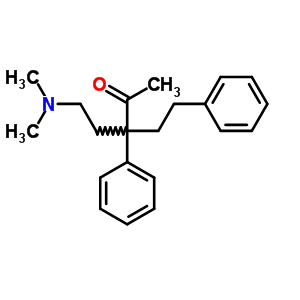3-(2-二甲基氨基乙基)-3,5-二苯基-2-戊酮结构式_5441-27-0结构式
