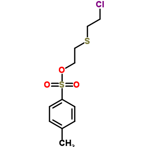 2-[(2-氯乙基)硫代]-1-(4-甲基苯磺酸盐)乙醇结构式_5441-66-7结构式
