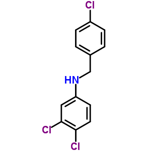 3,4-二氯-N-[(4-氯苯基)甲基]苯胺结构式_5441-80-5结构式