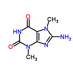 8-Amino-3,7-dimethyl-purine-2,6-dioneStructure,5442-23-9Structure 8-Amino-3,7-dimethyl-purine-2,6-dione Structure,5442-23-9Structure