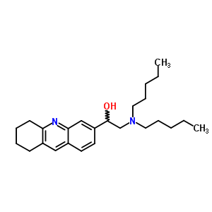 2-(二戊基氨基)-1-(5,6,7,8-四氢吖啶-3-基)乙醇结构式_5442-99-9结构式