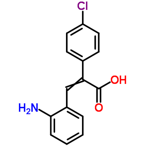 a-[(2-氨基苯基)亚甲基]-4-氯-苯乙酸结构式_5443-02-7结构式