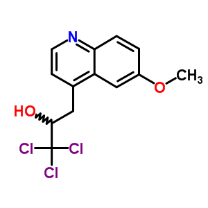 6-甲氧基-a-(三氯甲基)-4-喹啉乙醇结构式_5443-15-2结构式