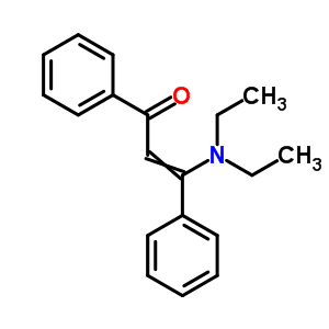3-二乙基氨基-1,3-二苯基-2-丙烯-1-酮结构式_5443-62-9结构式