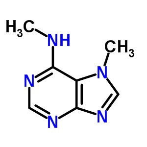n,7-二甲基-7H-嘌呤-6-胺结构式_5444-25-7结构式