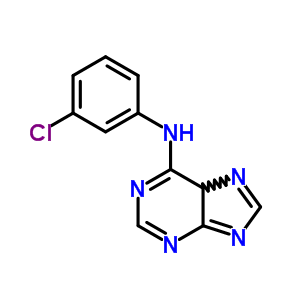 N-(3-氯苯基)-5H-嘌呤-6-胺结构式_5444-43-9结构式