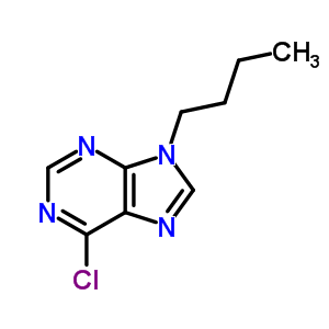 9-丁基-6-氯-嘌呤结构式_5444-83-7结构式