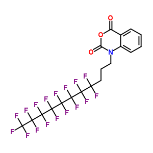 1-[3-(全氟辛基)丙基]-3,1-苯并恶嗪-2,4(1H)-二酮结构式_544418-04-4结构式