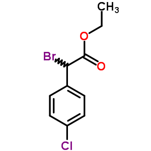 2-溴-2-(4-氯苯基)乙酸乙酯结构式_5445-25-0结构式