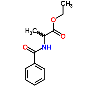 苯甲酰基-dl-a-丙氨酸乙酯结构式_5446-46-8结构式