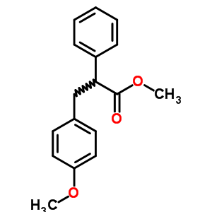4-甲氧基-a-苯基-苯丙酸甲酯结构式_5448-41-9结构式