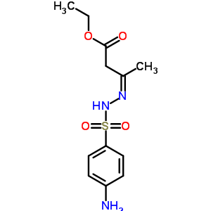 3-[2-[(4-氨基苯基)磺酰基]肼基]-丁酸乙酯结构式_5448-67-9结构式