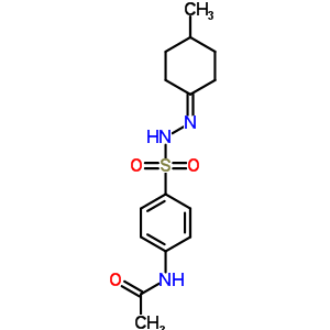 4-(乙酰基氨基)-苯磺酸 2-(4-甲基环己基)肼结构式_5448-87-3结构式