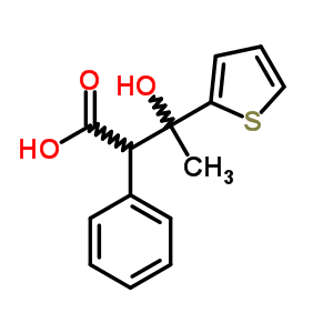 b-羟基-b-甲基-a-苯基-2-噻吩丙酸结构式_5449-23-0结构式