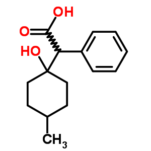 a-(1-羟基-4-甲基环己基)-苯乙酸结构式_5449-33-2结构式
