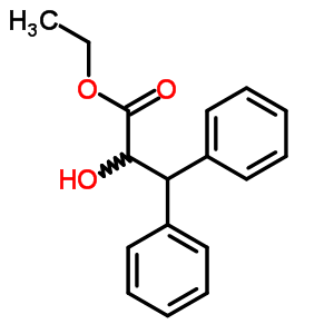 2-羟基-3,3-二苯基丙酸乙酯结构式_5449-42-3结构式