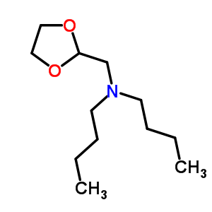 N-丁基-n-(1,3-二氧杂烷-2-甲基)丁烷-1-胺结构式_5449-63-8结构式