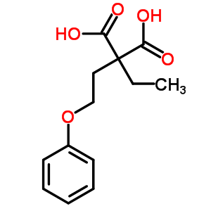 2-乙基-2-(2-苯氧基乙基)丙二酸结构式_5449-64-9结构式