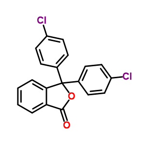 3,3-双(4-氯苯基)-1(3H)-异苯并呋喃酮结构式_5449-79-6结构式