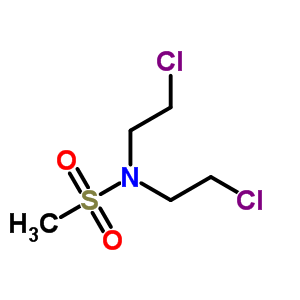 N,N-双(2-氯乙基)甲烷磺酰胺结构式_54533-09-4结构式